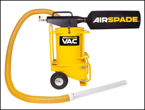 Airspade Air tool Utility Digging tool, utility locating equipment Airspade Products AIRSPADE VAC VACUUM EXCAVATOR Part Number AVU16540T